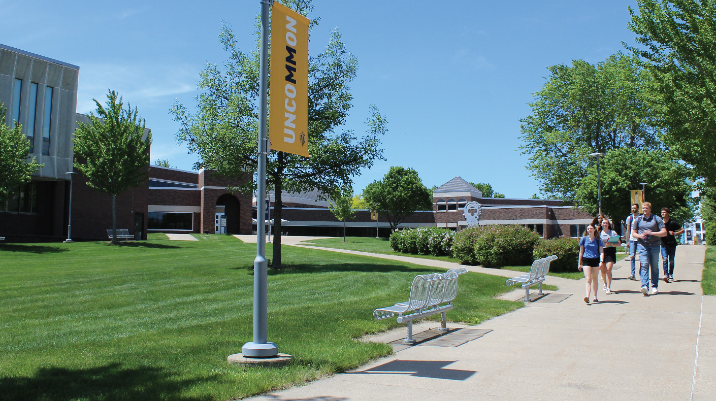 Students Walking on Campus